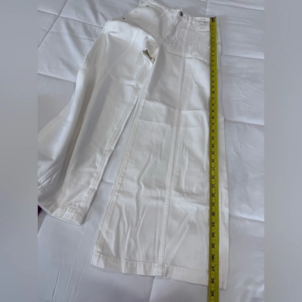 Madewell White Wide-sweep trouser Pants